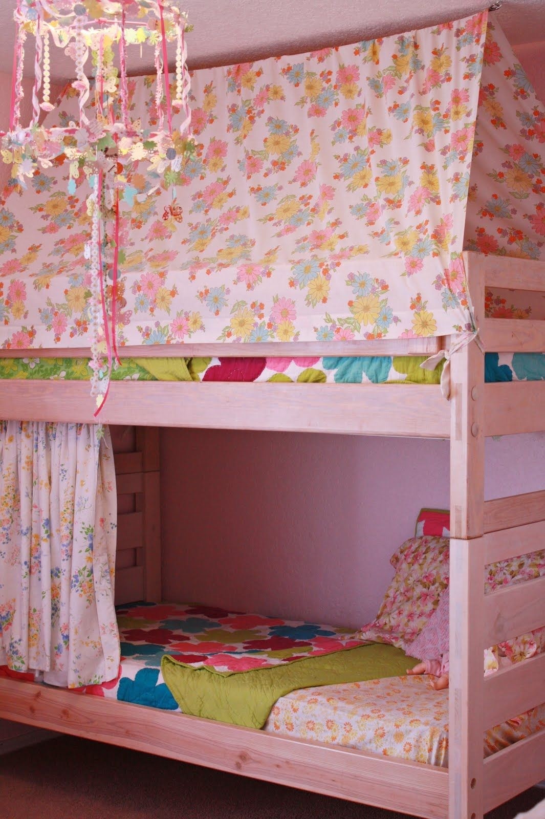 girls fort bed