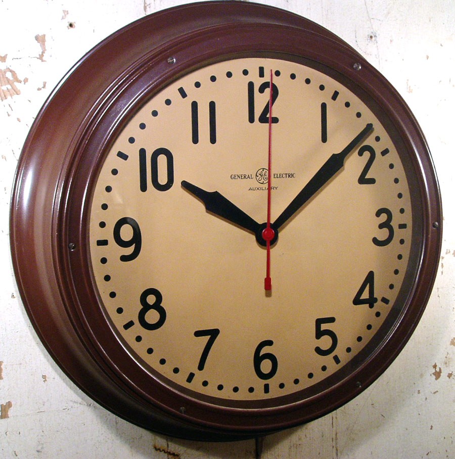 Vintage electric wall clock