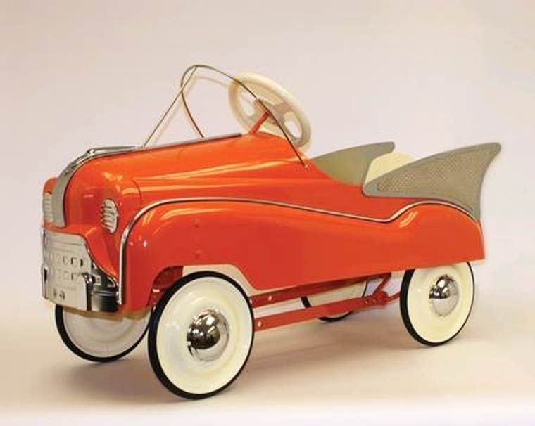 Vintage Hand-Powered Toy Riding Car