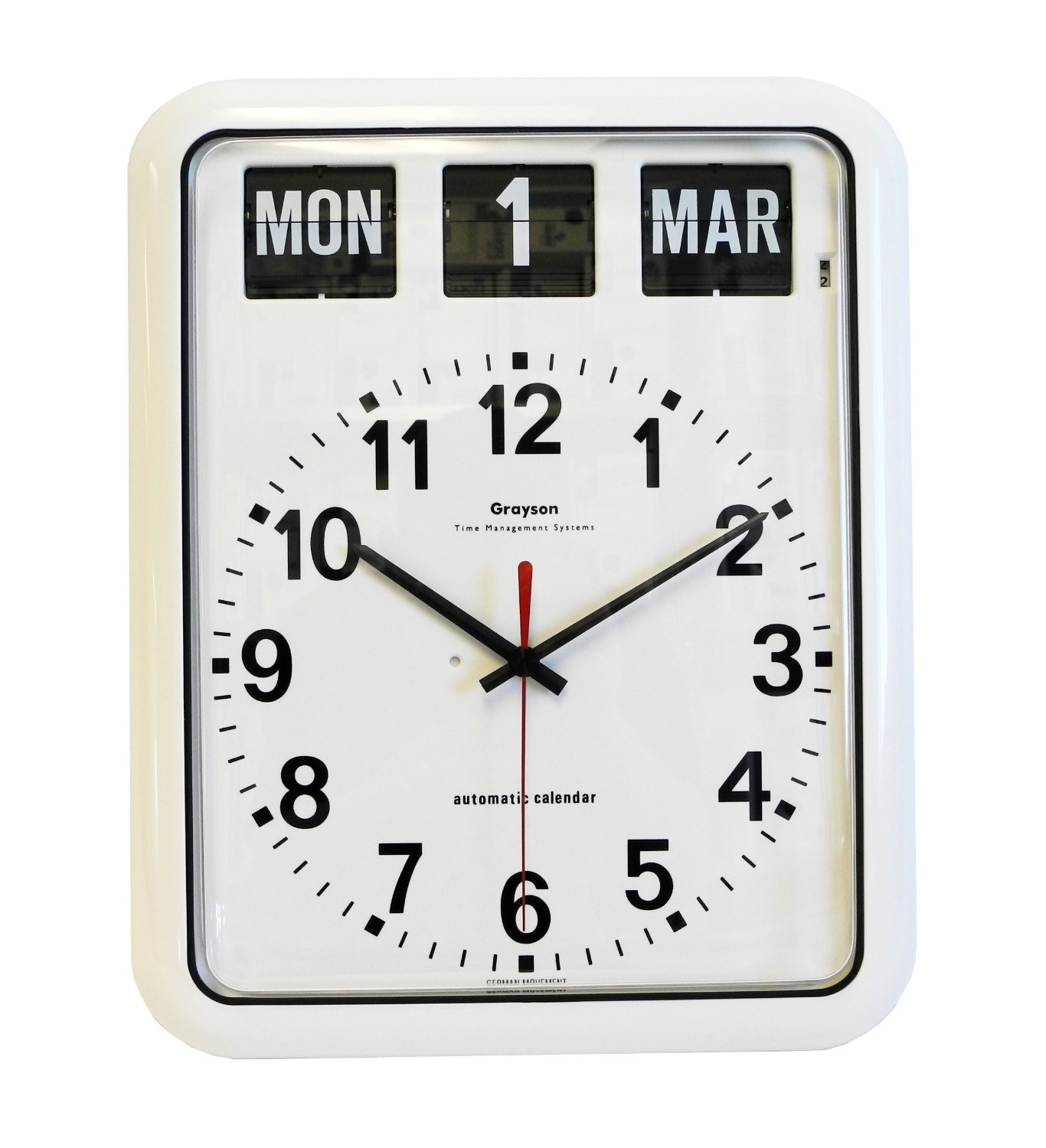 Wall clock with day and date 1