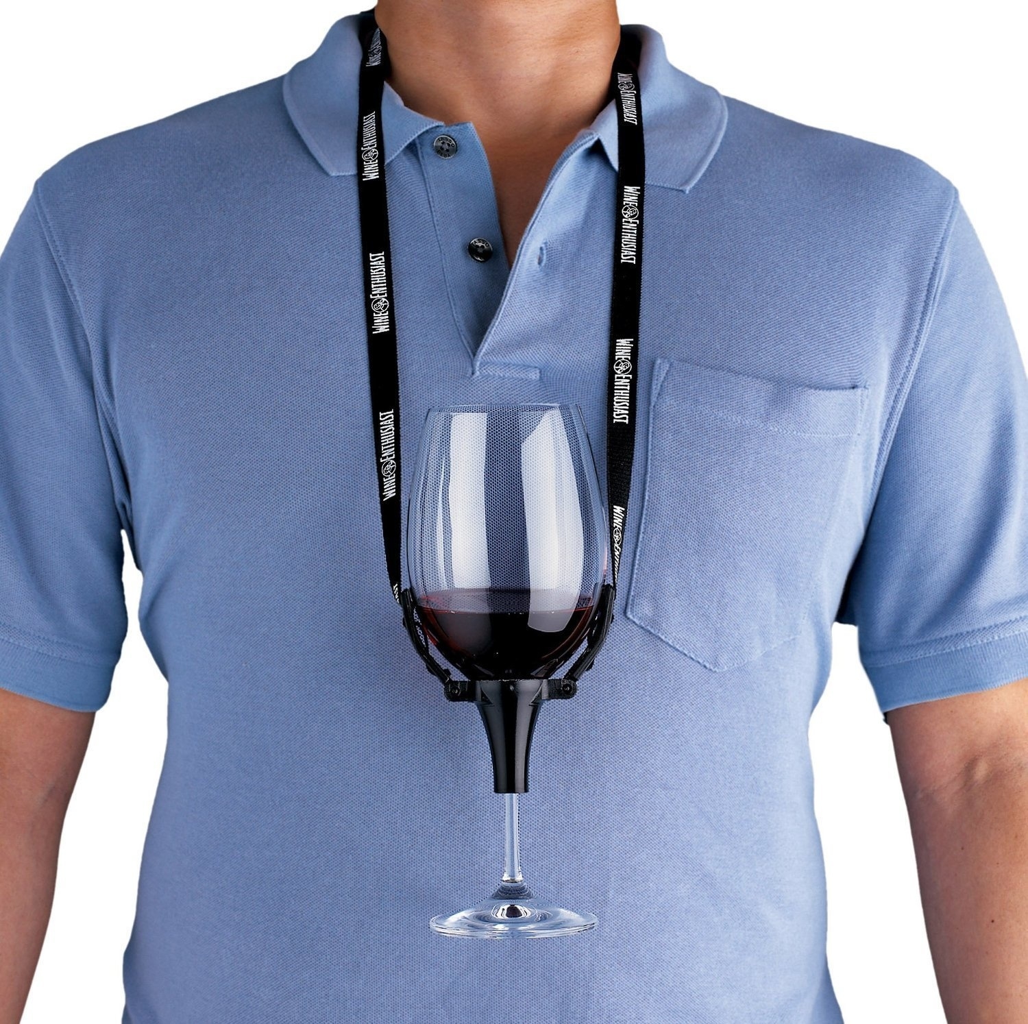 wine carrier with glasses