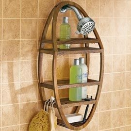 Wooden Shower Caddy - Foter