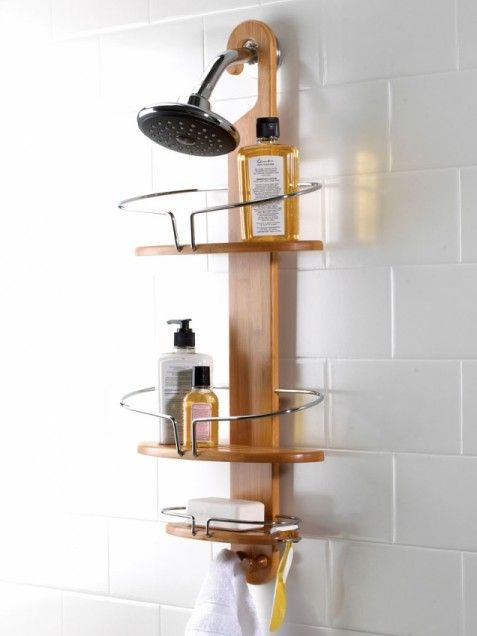 Wooden Shower Caddy - Foter