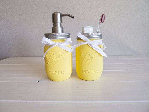Yellow soap dispenser 35