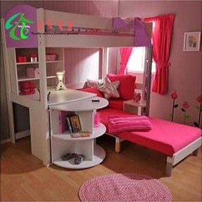 Girls White Loft Bed With Desk Ideas On Foter