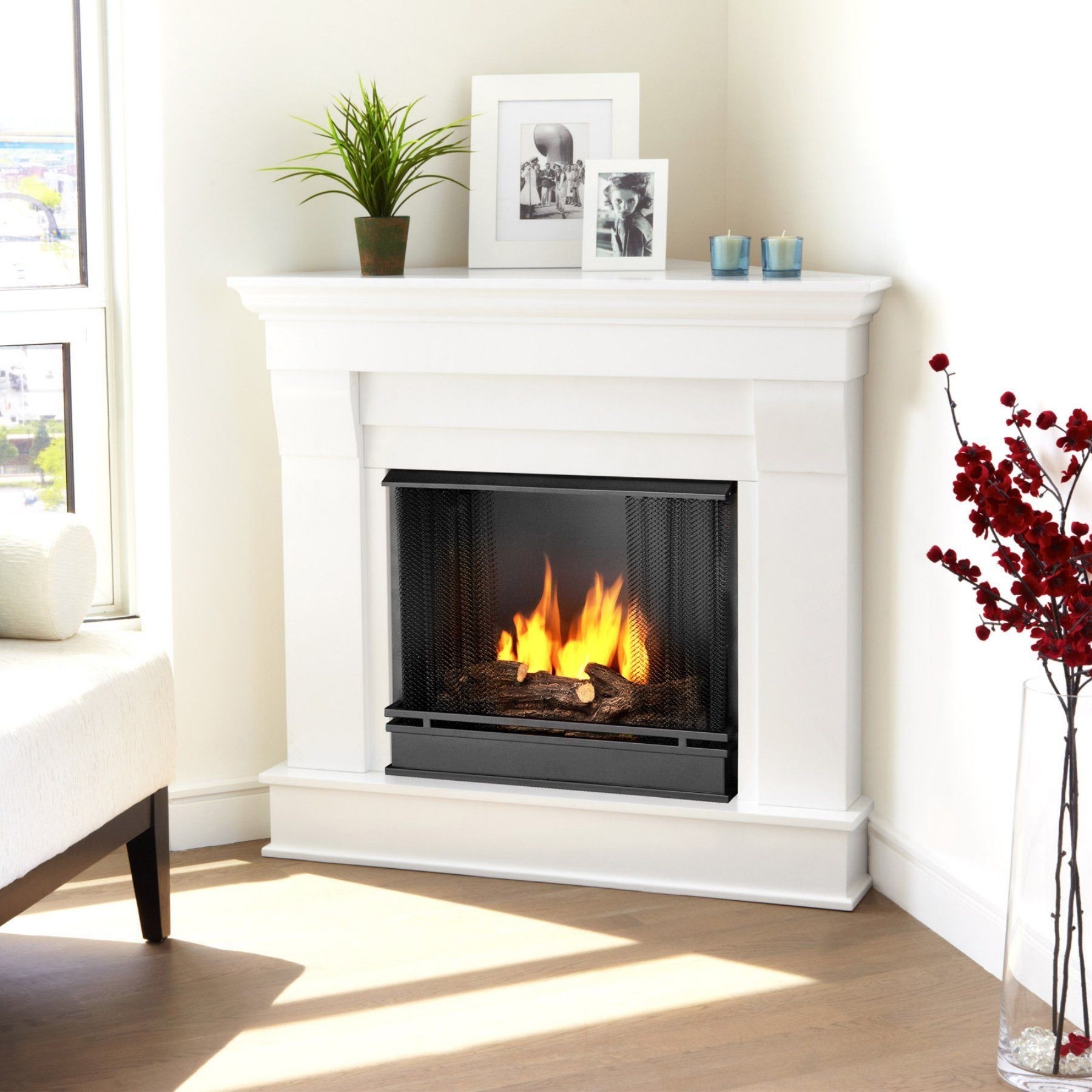 natural gas corner fireplace - ideas on foter