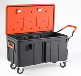 storage trunk duty heavy trunks handle portable wheels bin bins foter useful resistant most