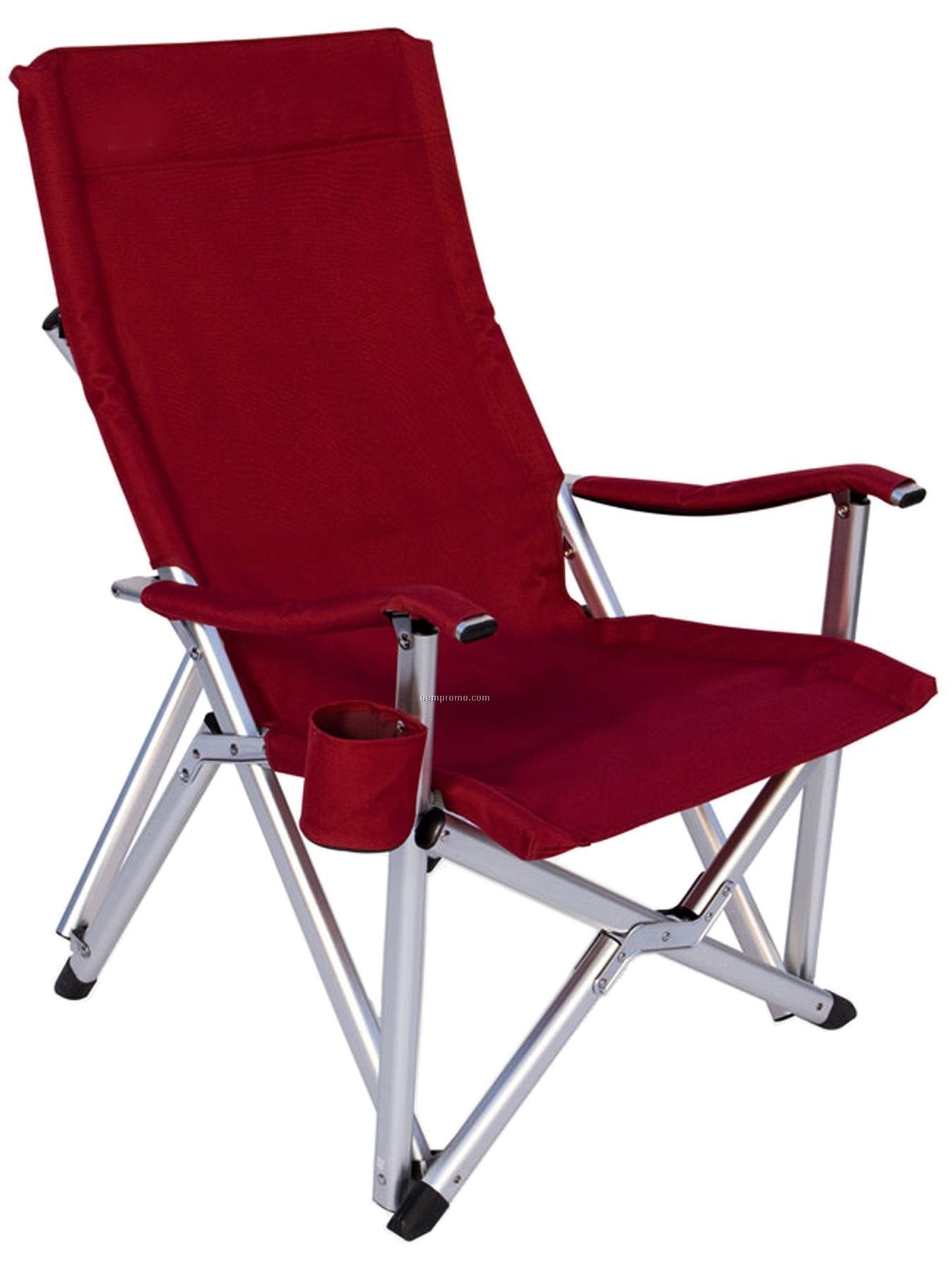 Imported Deluxe Folding High Back Aluminum Arm Chair W 375 Lb Weight 