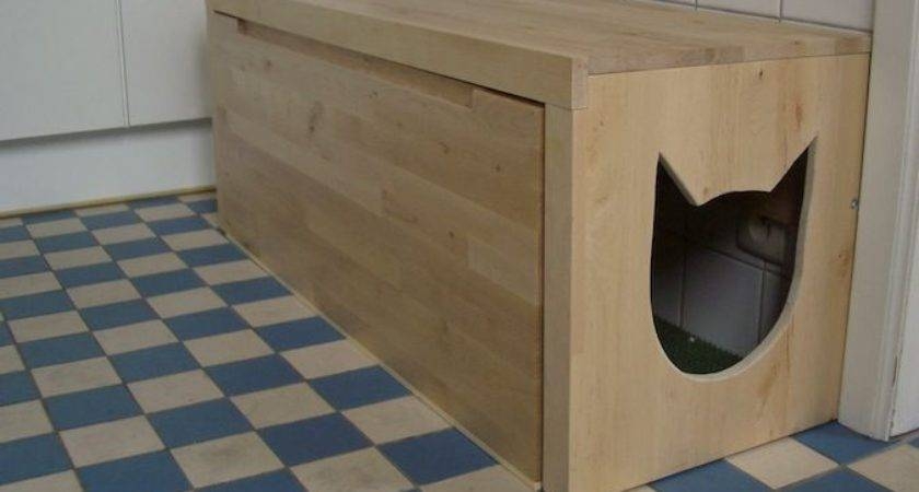 Litter box bench clearance seat