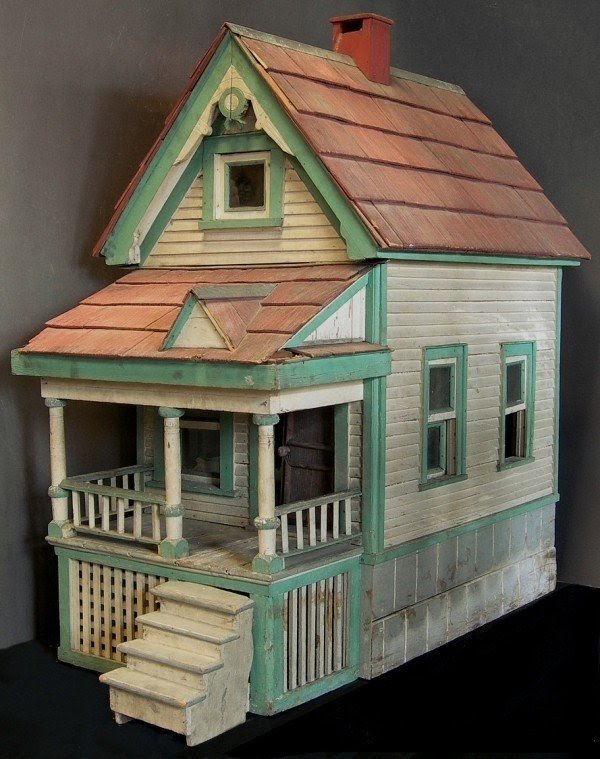 handmade wooden dolls house