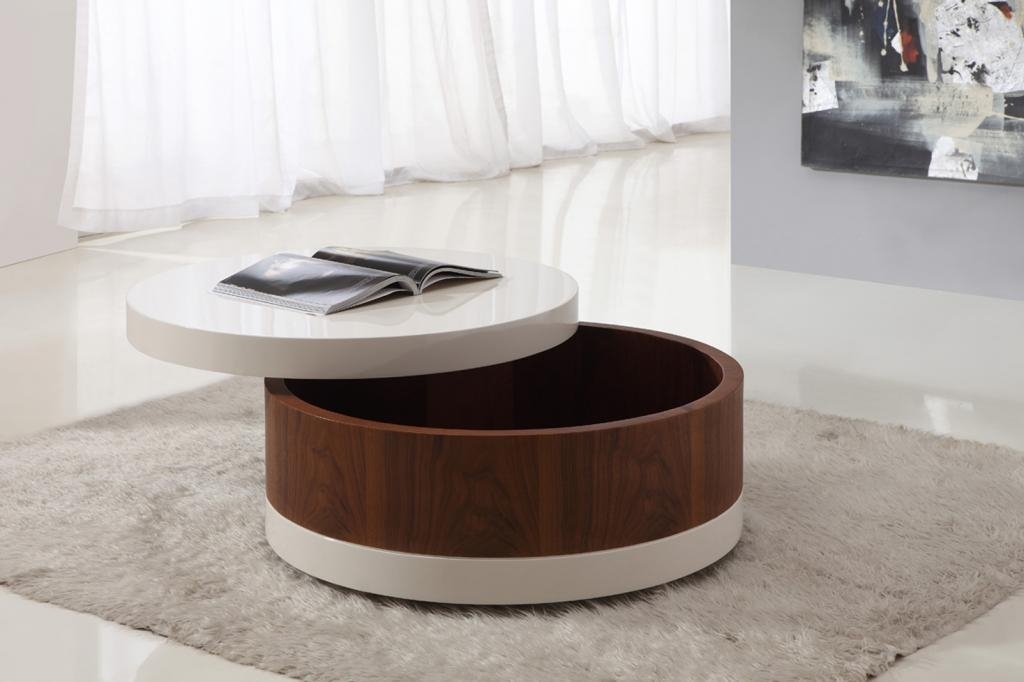 Large round ottoman coffee table