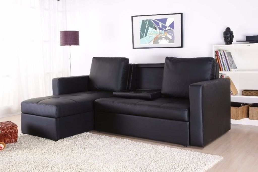 sleeper sofa chaise storage leather rolled arm