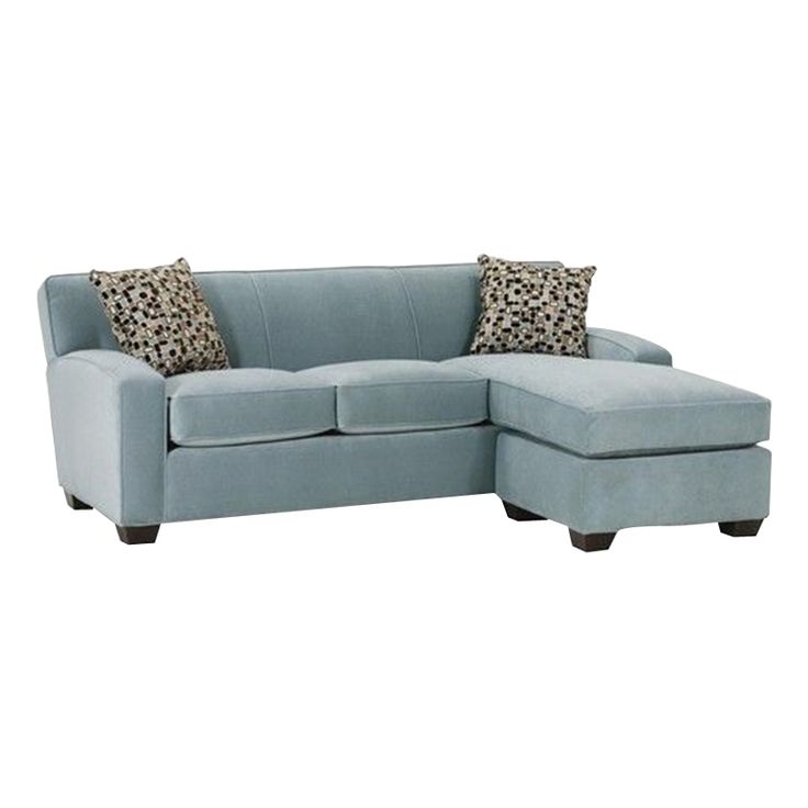 Michelle designer style small sleeper sofa sectional with chaise 2