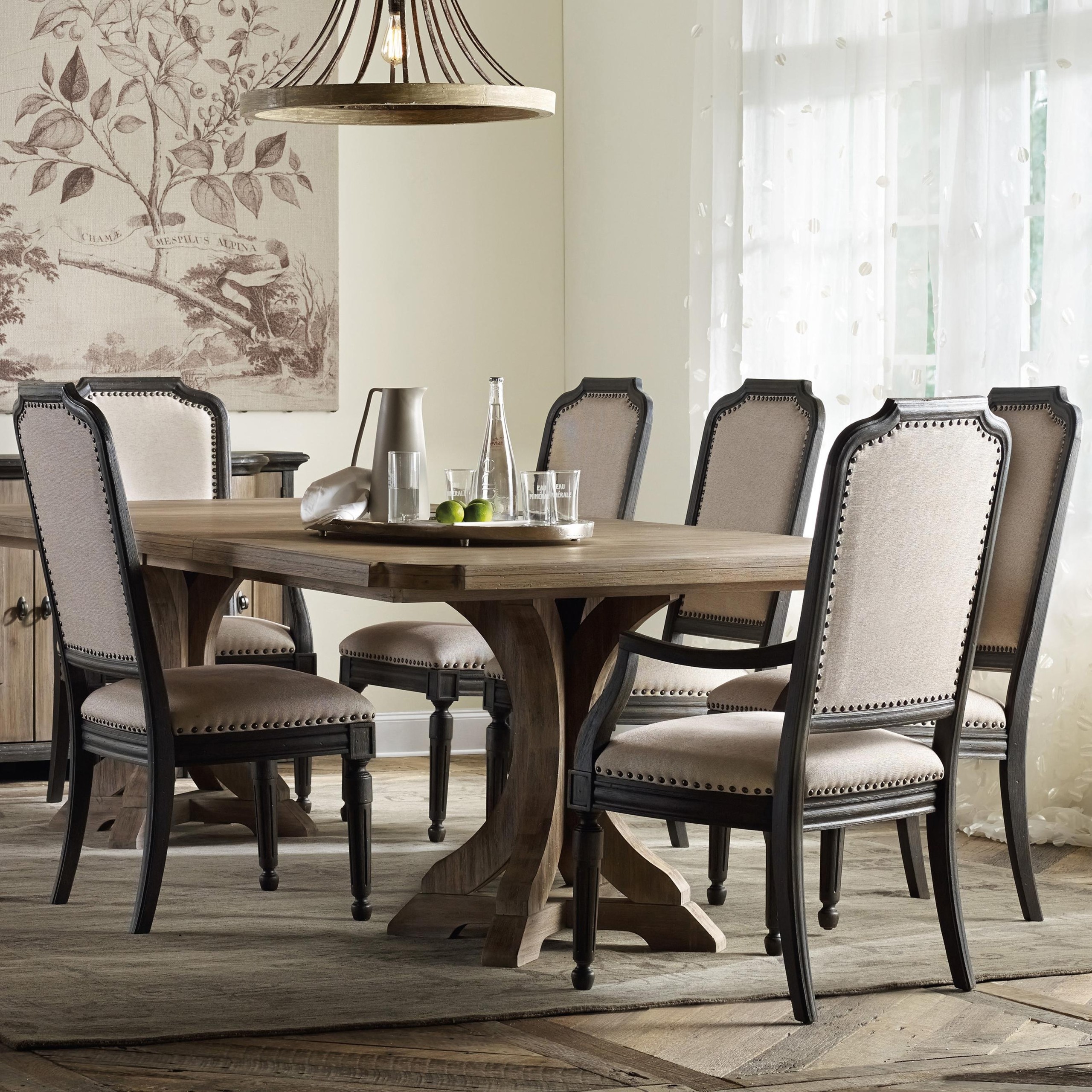My new dining room set corsica rectangle pedestal dining table