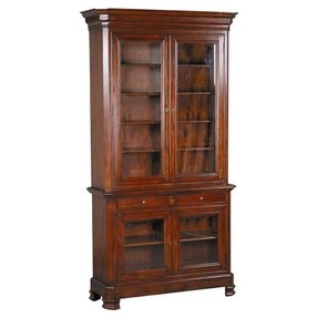 Tall Bookcase With Glass Doors - Foter