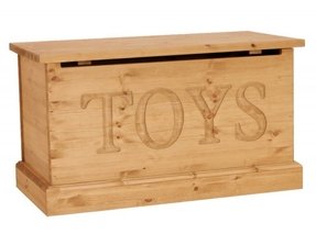 raw wood toy box