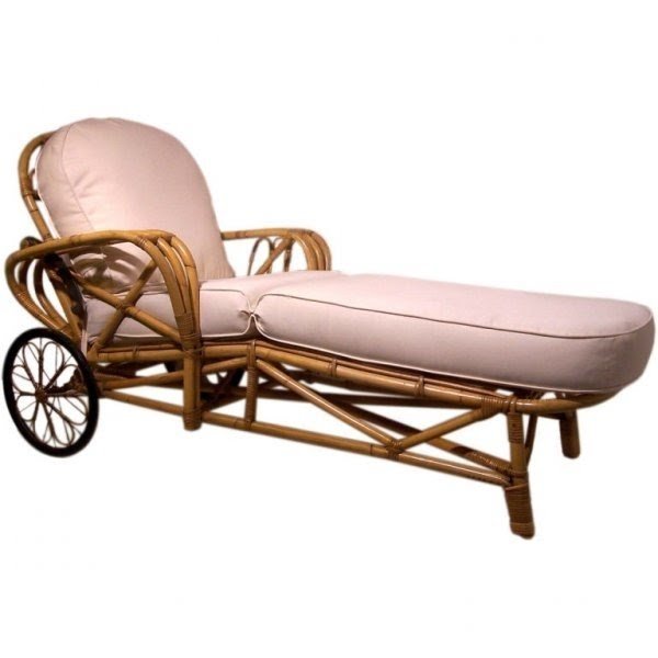 Rattan chaise lounges 2