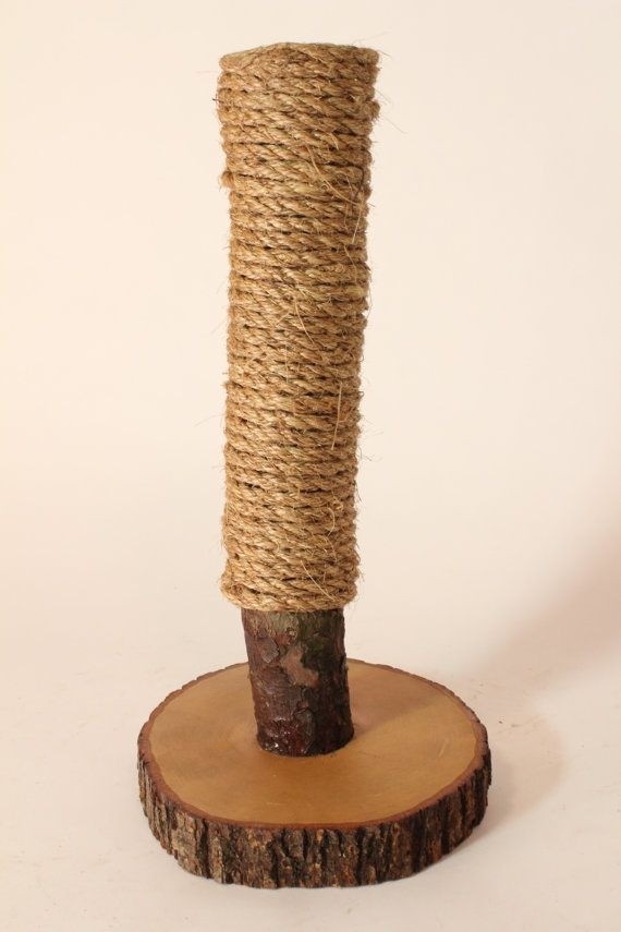 Recycled tree limb cat scratching post no 2