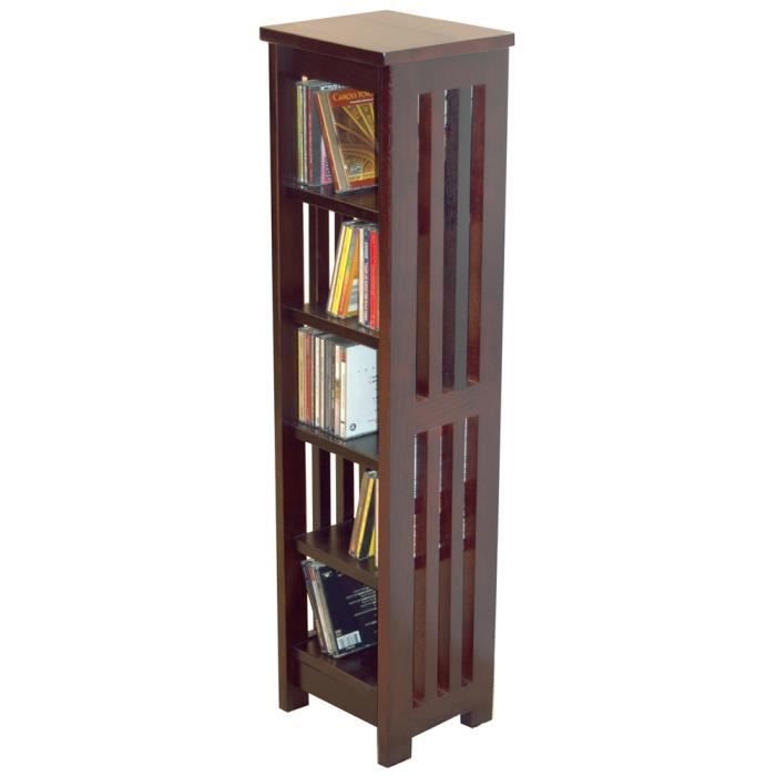 Techstyle solid wood cd media storage tower