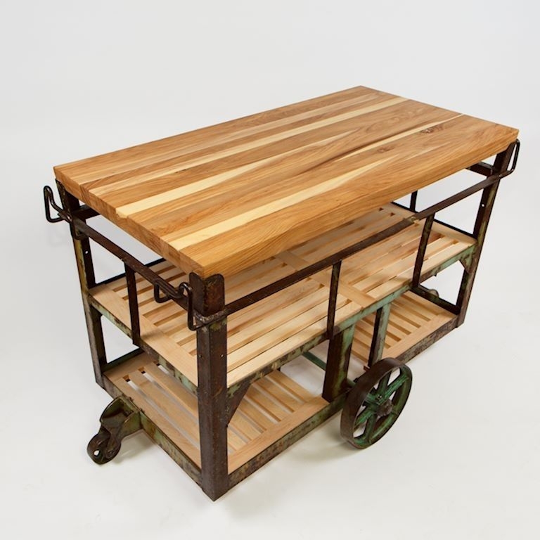 This repurposed wwii ammunitions cart has been can function as