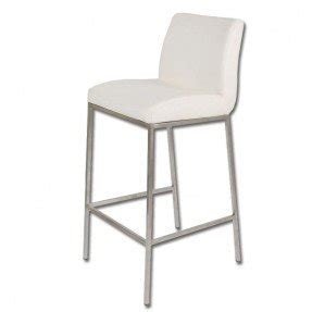 White Leather Bar Stools - Foter