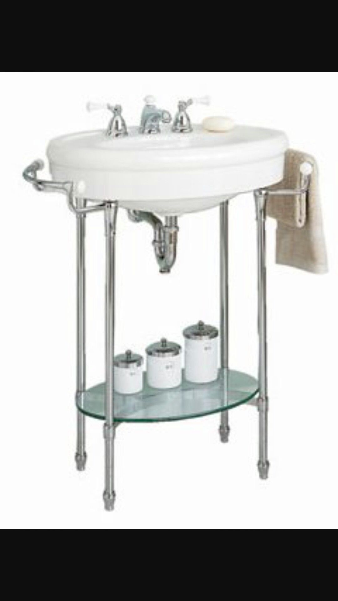 American Standard Standard Console Sink With Chrome Legs Traditional Bathroom Sinks