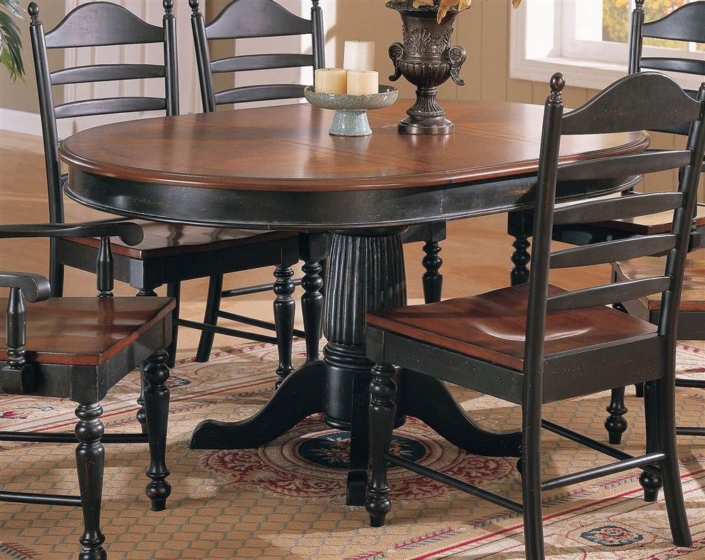 Round Dining Table With Leaf Extension - Ideas on Foter