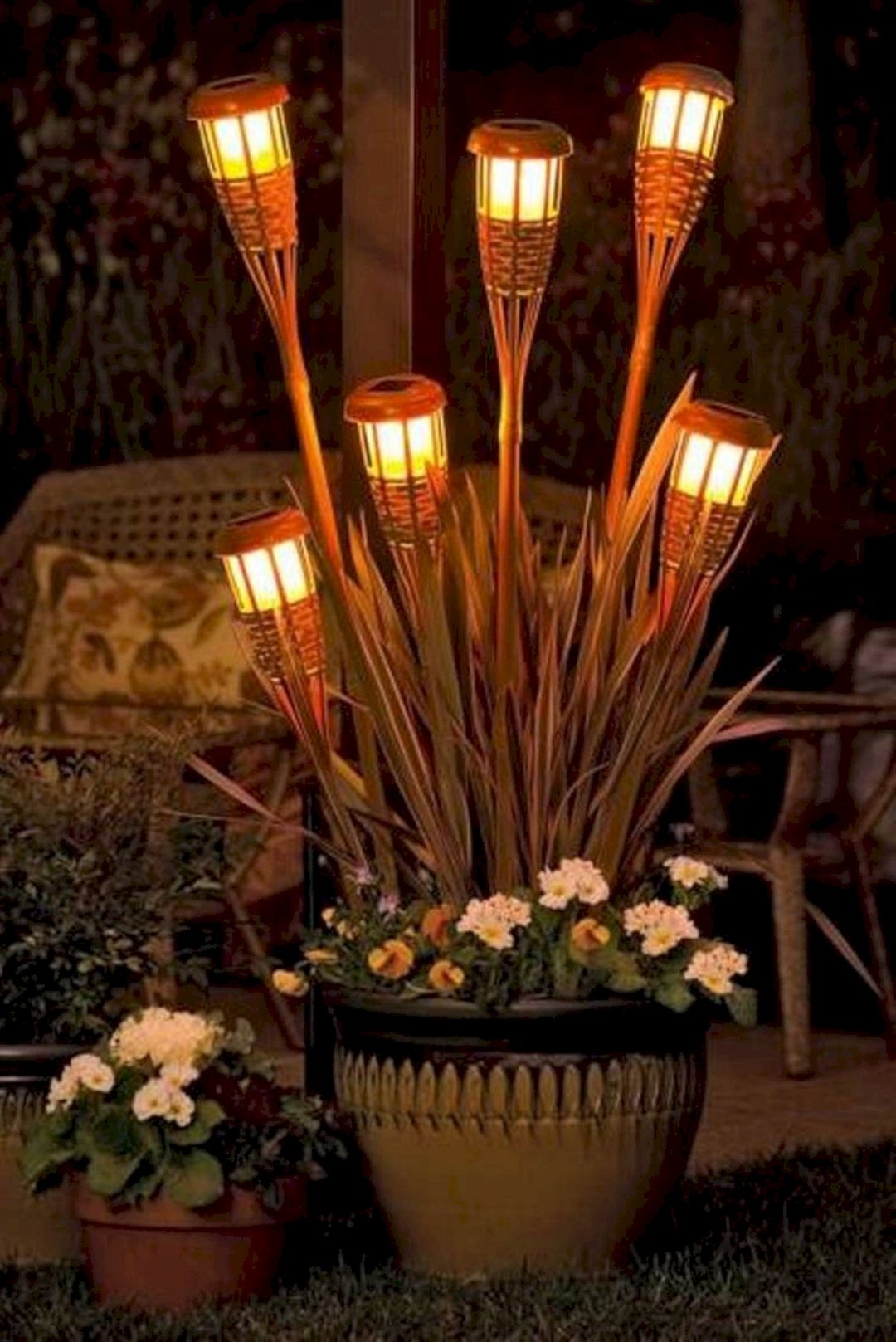 electric tiki torch lamps