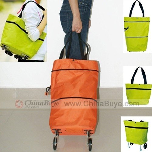 small shopping bag on wheels