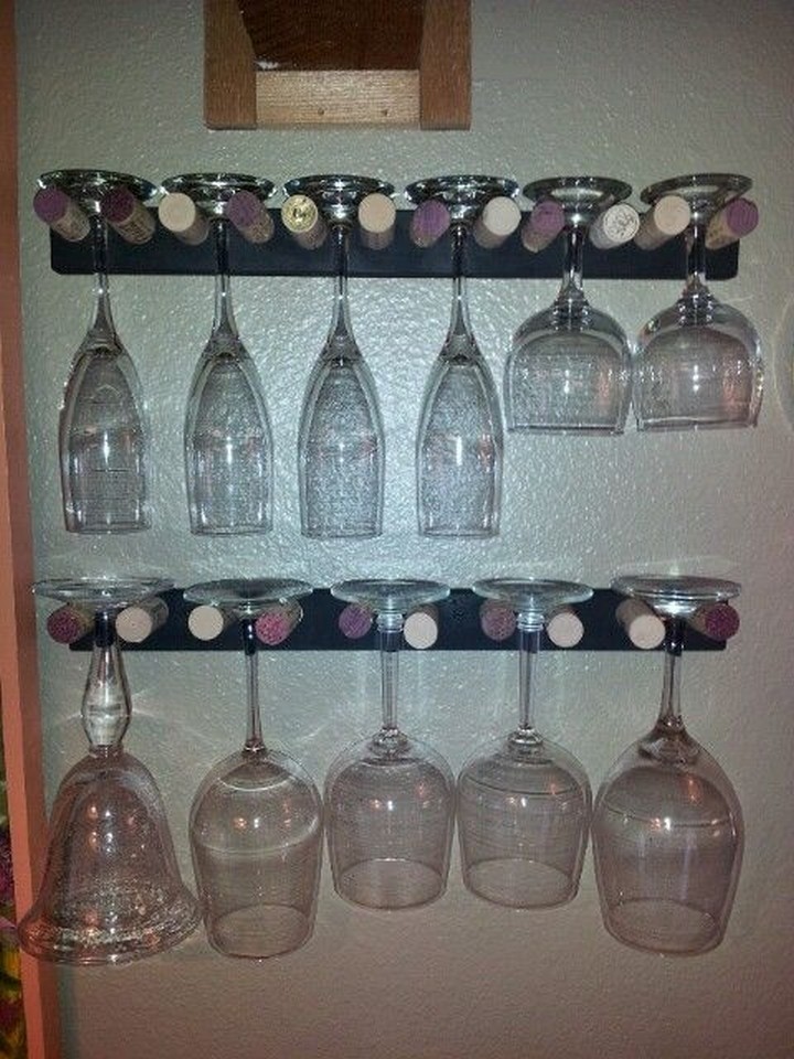 Wine Glass Holder Shelf Ideas On Foter