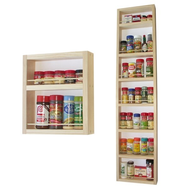 On the Wall Spice Rack 3.5" Deep Size: 60"