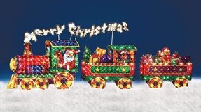 Outdoor Christmas Train Decoration - Foter