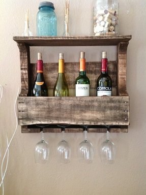 Wine Glass Holder Shelf Ideas On Foter