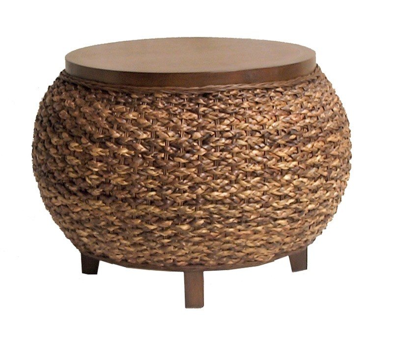 Seagrass coffee table round