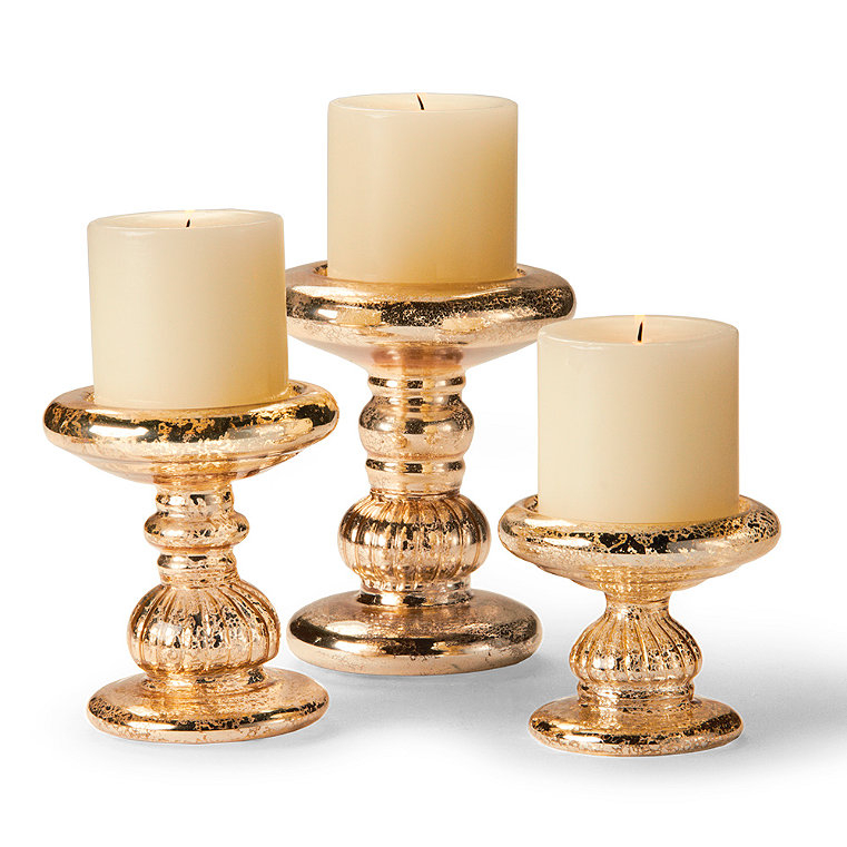 Set of three candle holders 1