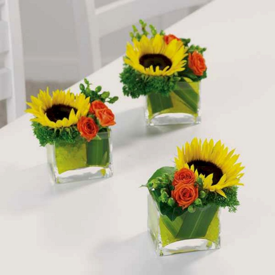 Silk sunflower arrangements 5