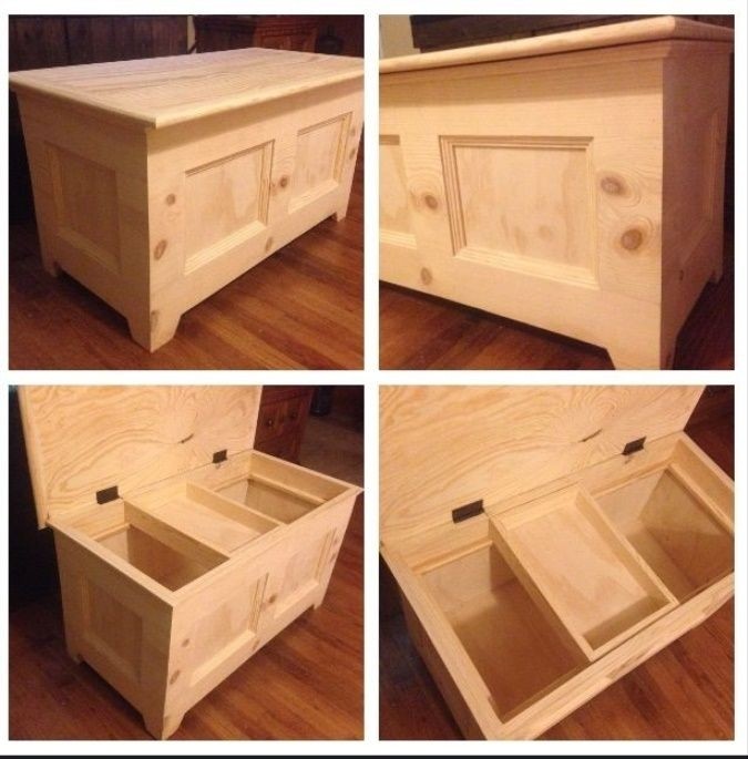 how to build a toy chest bench