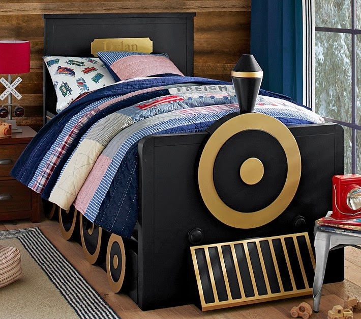 Kids Train Car Bed