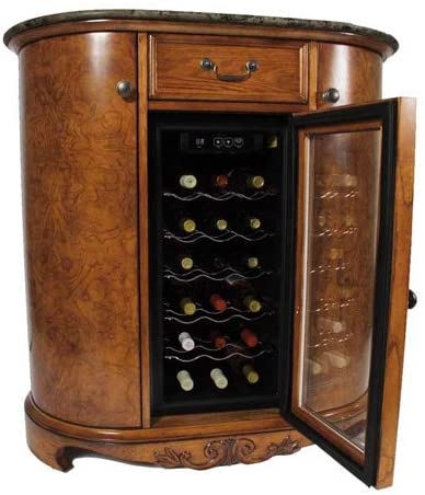 wine cabinet cooler bar granite foter doors