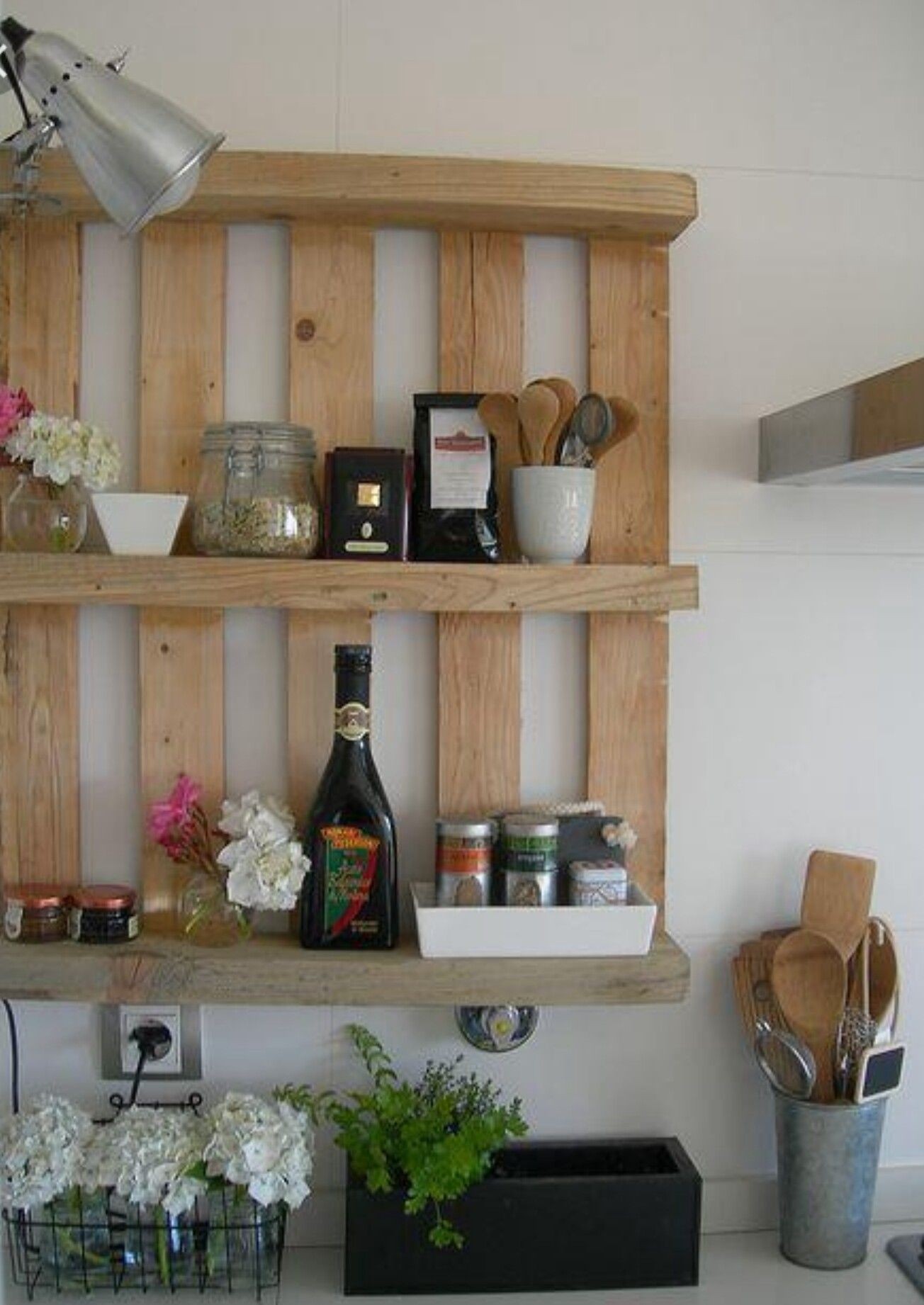 Wooden wall mounted shelves 1