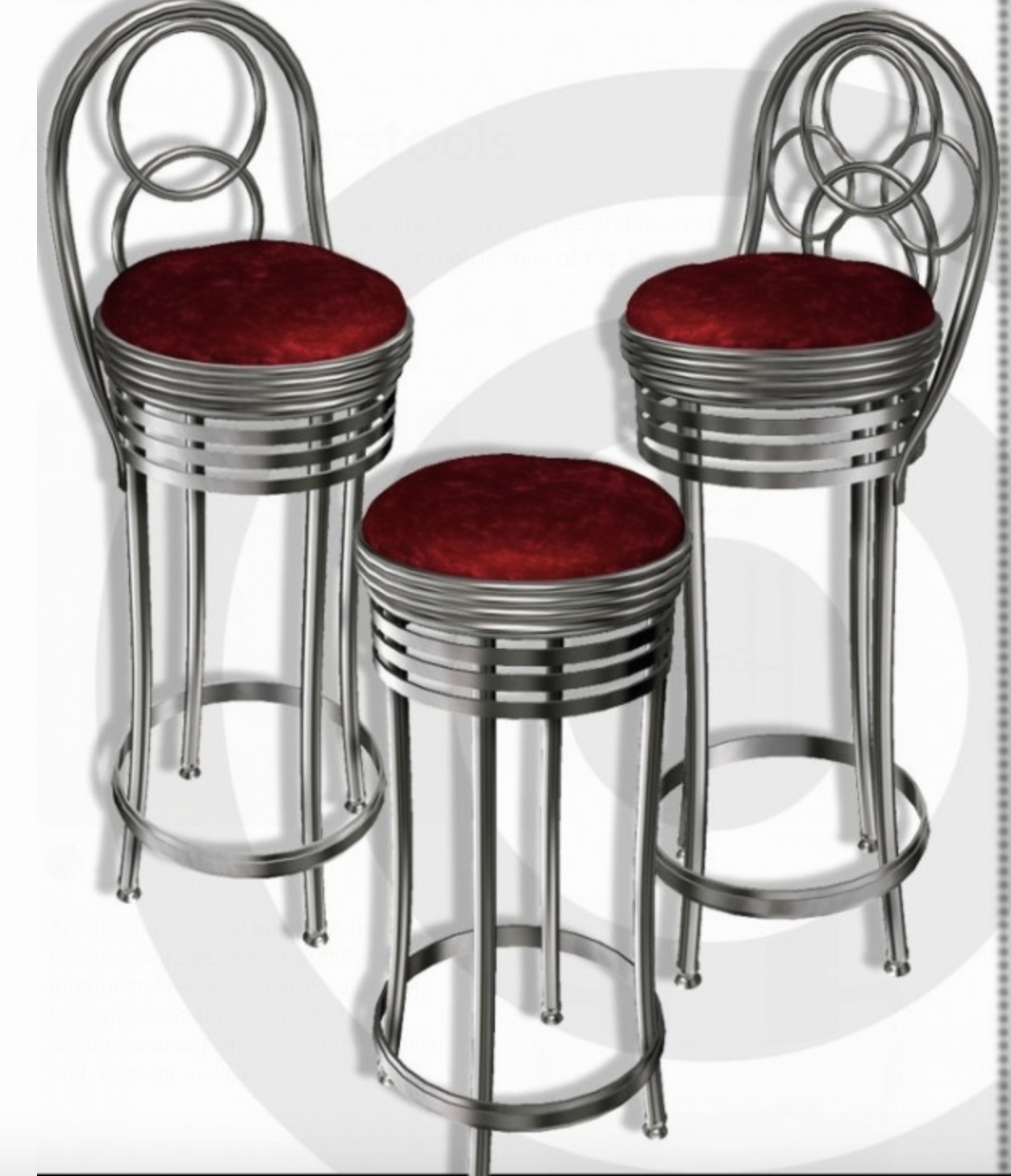 Art deco bar stools 3