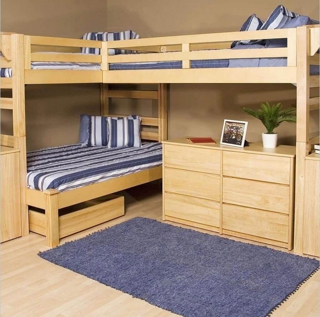 3 child bunk bed