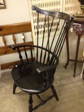 Black Windsor Arm Chair Foter   Black Windsor Arm Chair 1 