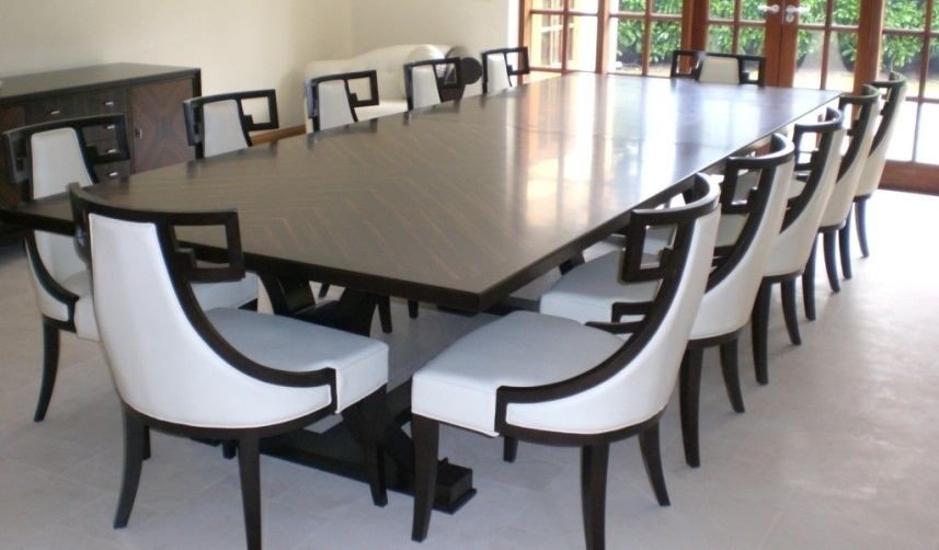 Dining table deals 12 seater modern