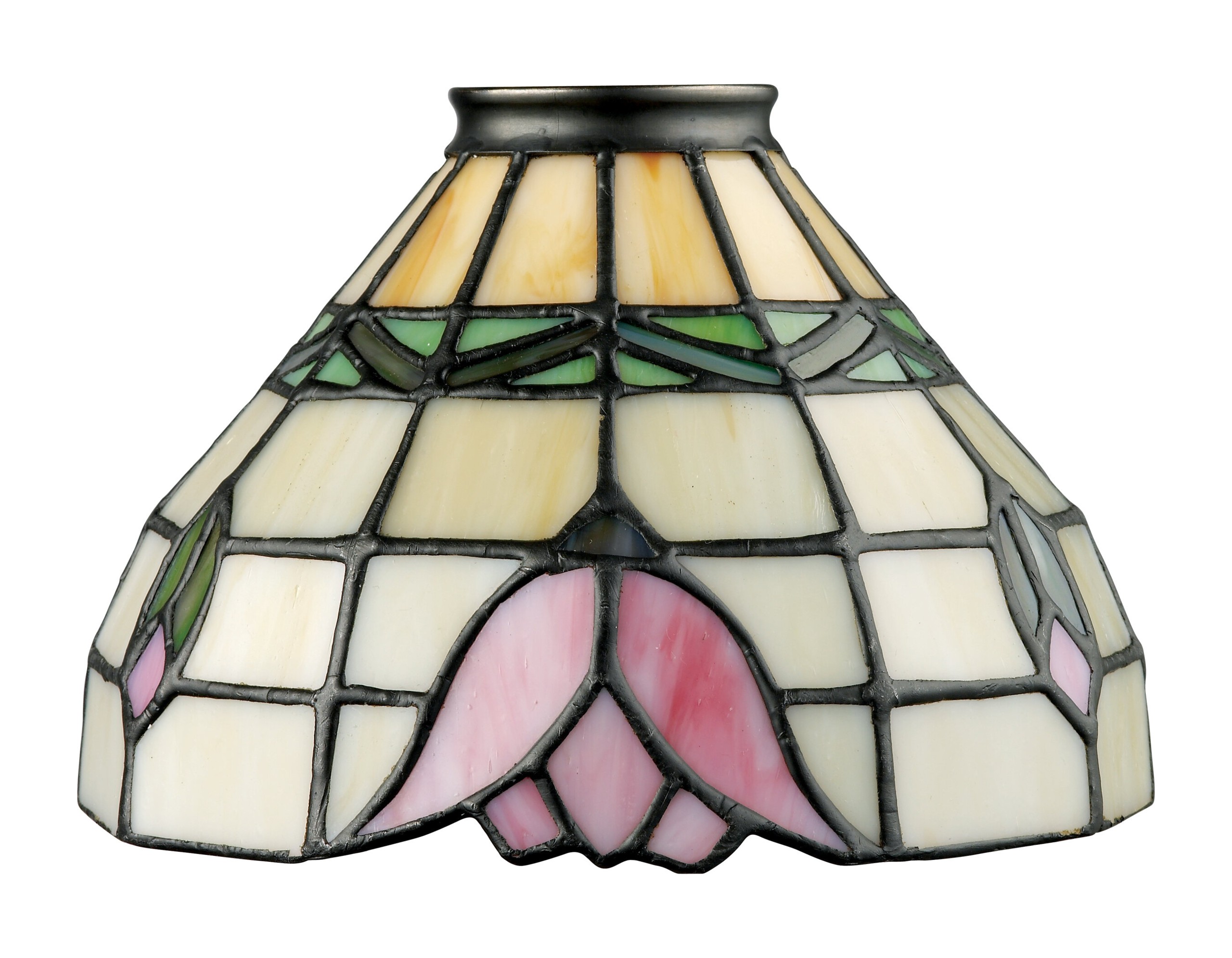 Mix n match tiffany style ceiling fan glass shade by