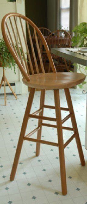 Oak Windsor Back Bar Stool - Foter