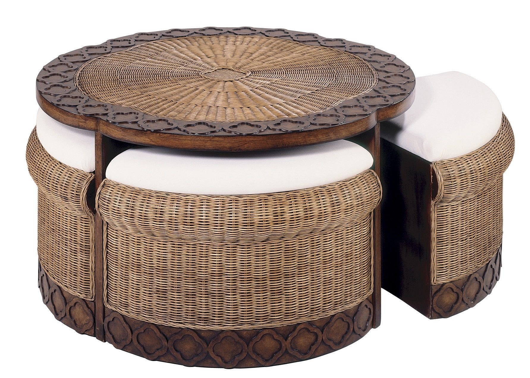 Wicker Coffee Table Round / Coffee And Side Tables Industrial Coffee Table Wood Coffee Table Dubai The Attic / Wicker and metal side table.