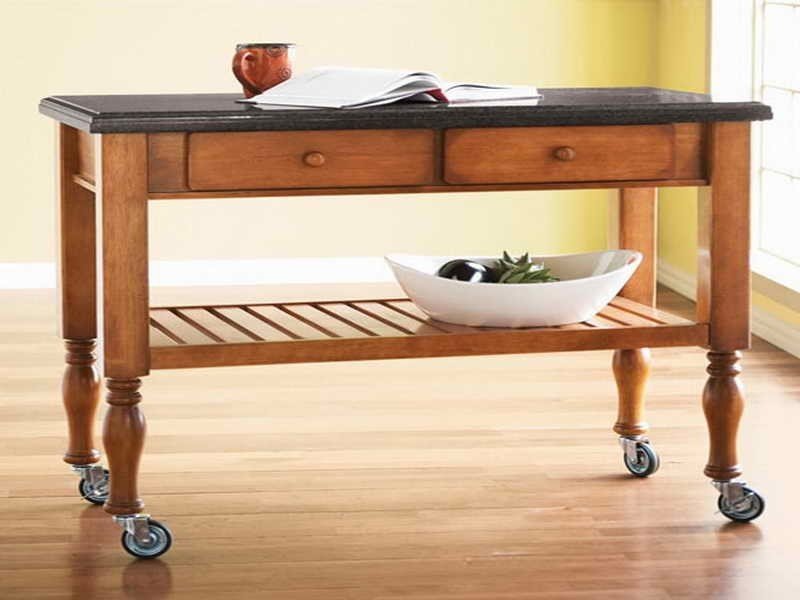 kitchen table with wheels