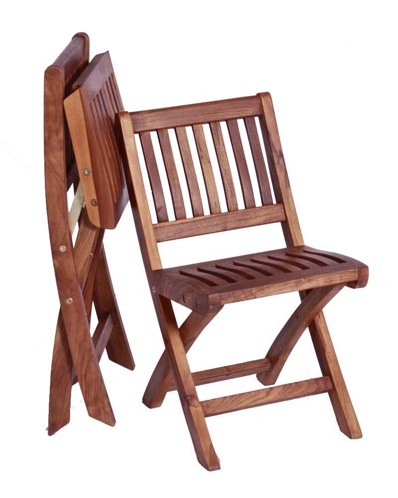 Antique wooden folding chair