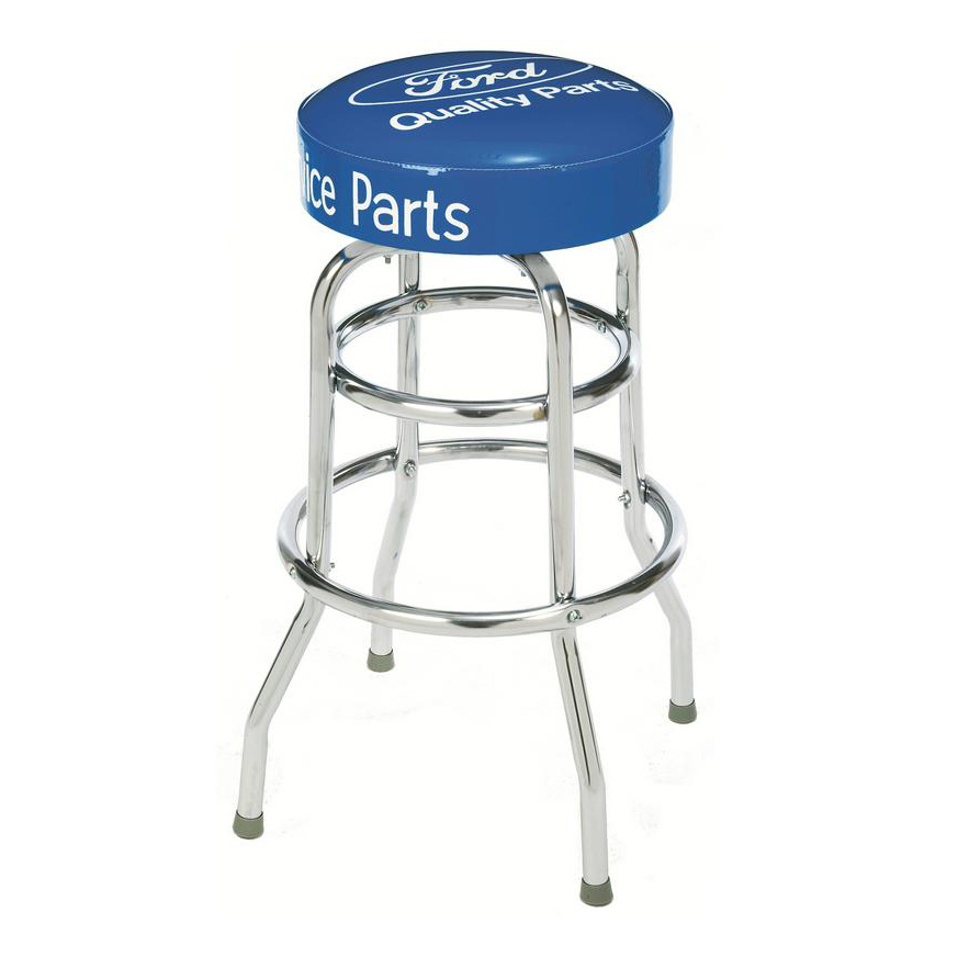 Custom swivel bar stools dual bar enameled steel frame